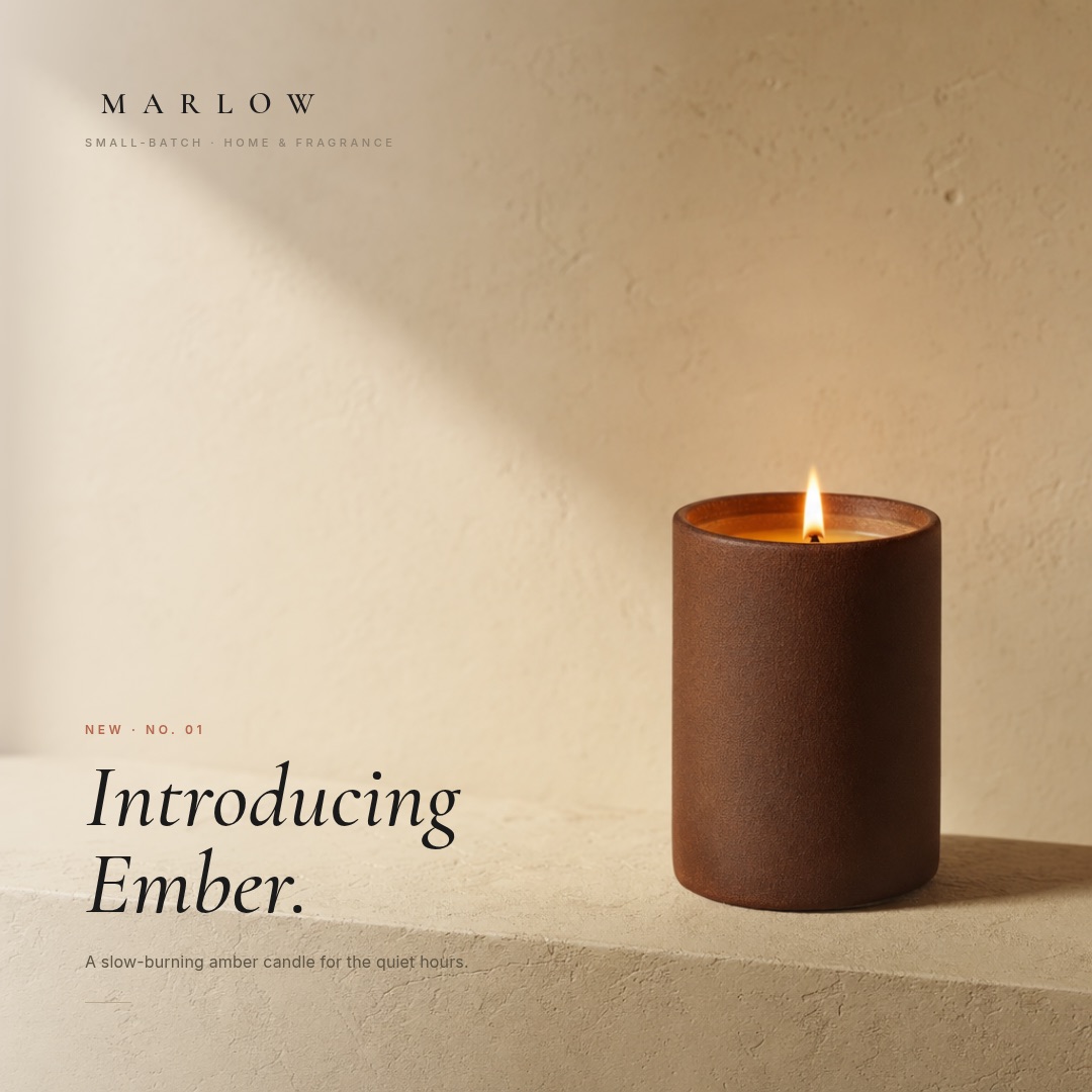 Product launch carousel — Marlow, Introducing Ember
