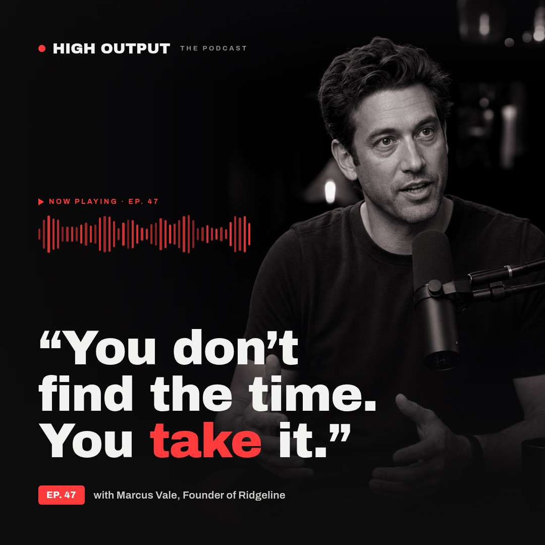 Podcast repurpose carousel — High Output, episode 47