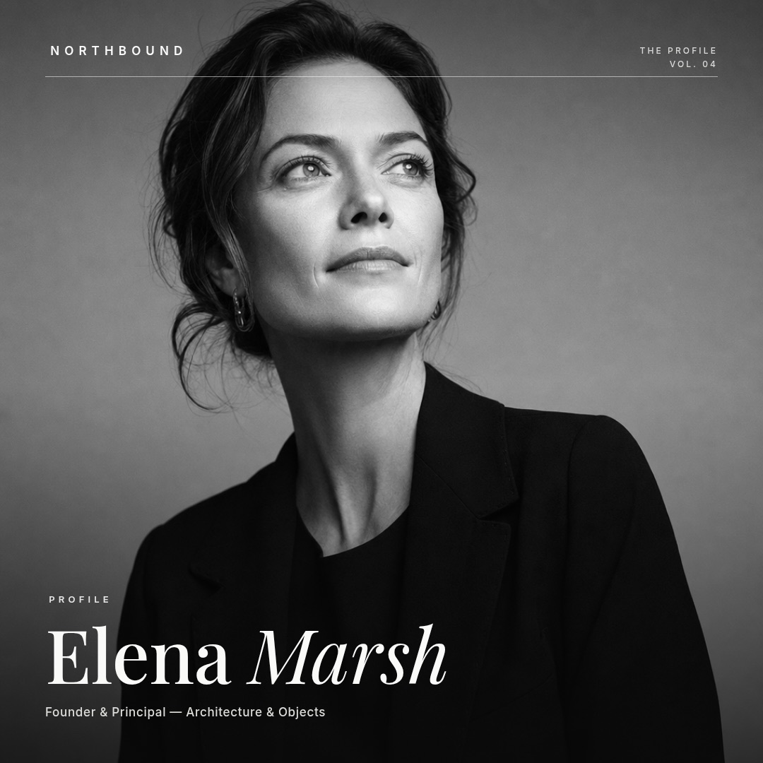 Founder profile carousel — Northbound, Elena Marsh