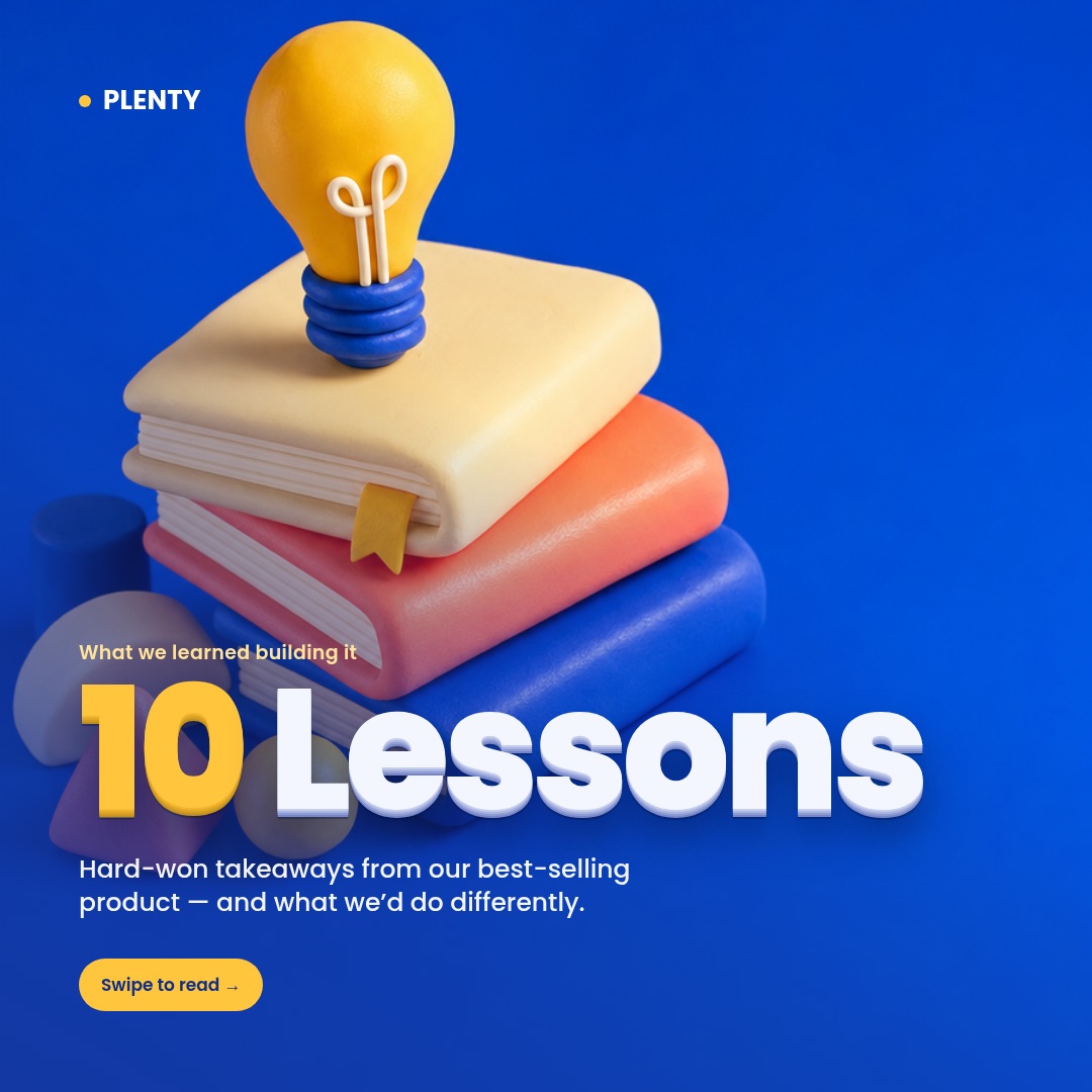 Ten lessons list carousel — Plenty